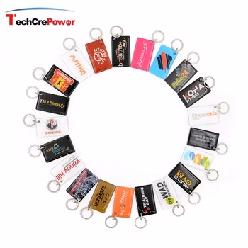 IC Epoxy Keyfob Custom NFC Chip RFID Proximity Epoxy Keyfobs Ring Tags