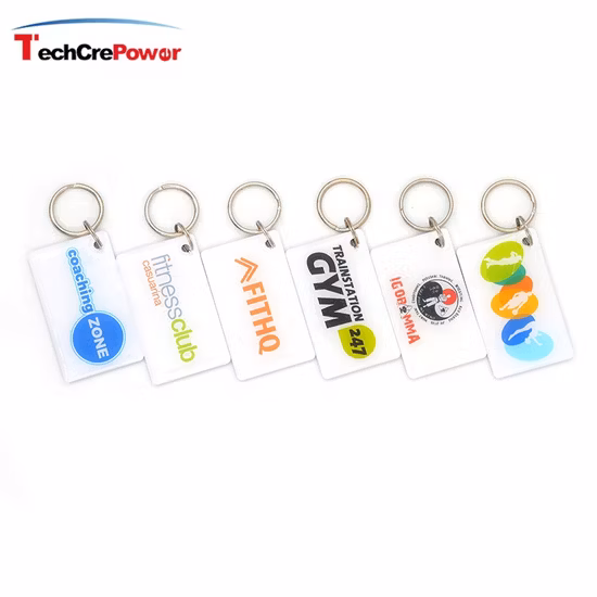 IC Epoxy Keyfob Custom NFC Chip RFID Proximity Epoxy Keyfobs Ring Tags