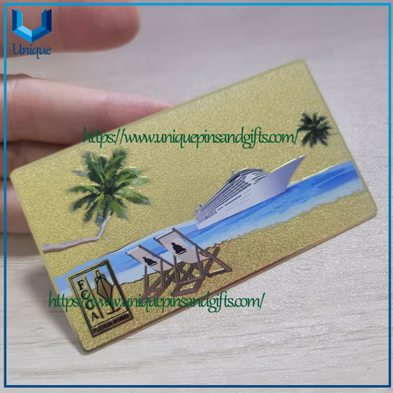 Latest Design Personalized Stainless Steel Edge Gold Metal Business Card for Boss
