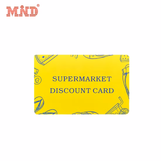 Free Sample RFID Plastic Supermarket Discount Card Manufacturer in China