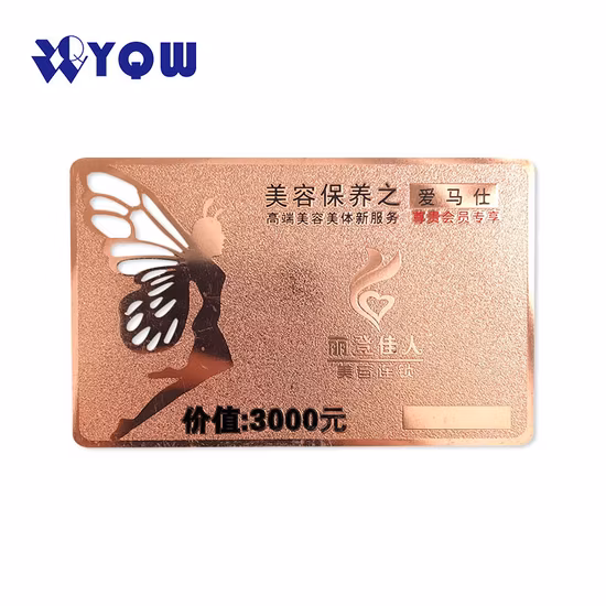 Customizable High Quality Golden Metal Effect Business Card