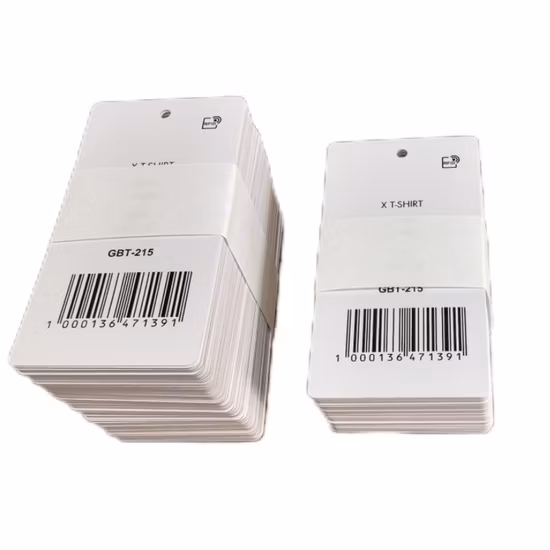 High Quality Custom Printing UHF RFID Smart Clothing Label Hang Tag for Apparel